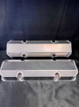 WILLIAMS SB CHEVY FABRICATED BILLET RAIL VALVE COVERS PLAIN